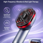 Head massager with scalp massage function for hair nourishment, strengthening, and softening. Multi-functional massage comb for home use and head scratching.
