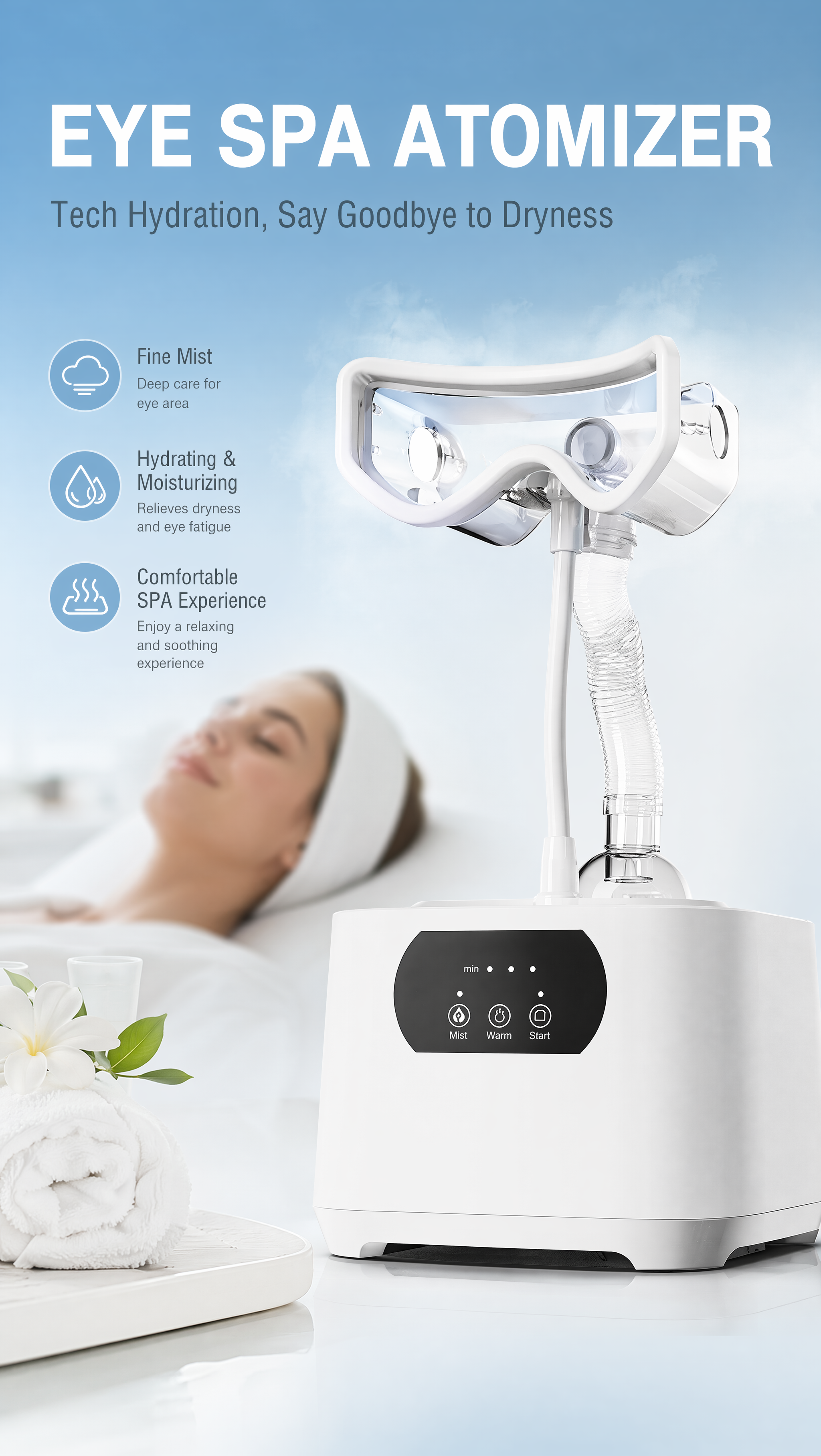 无水印的图片_1 Eye nebulizer household eye dry eye protection device hot compress eye steam eye mask artifact eye moistener sprayer - Image 1