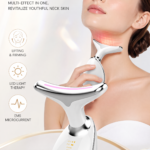Beauty neck beauty instrument desalinates decree lines, eyes and neck lines, lifts and tightens the face, and the household thin V-face massage introducer.